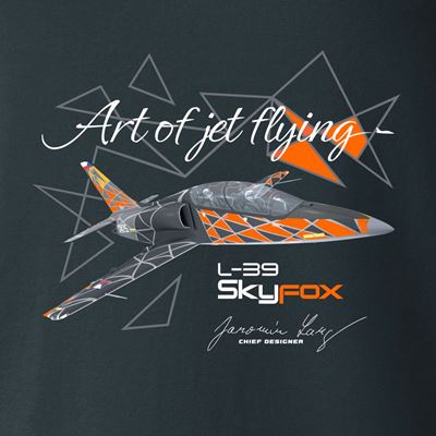 T-shirt with light combat aircraft L-39 SKYFOX GREY ANTONIO® 0214991 2