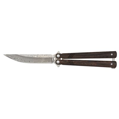 Butterfly knife FINE Damascus blade