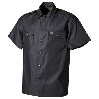 Shirt US short sleeve BLACK