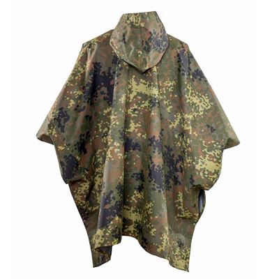 Poncho BW IRR FLECKTARN