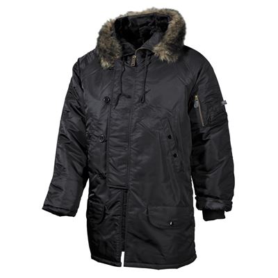 Jacket hooded N3B POLAR BLACK