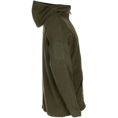 FLEECE zip-up hoodie TACTICAL OLIV