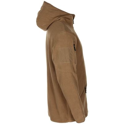 FLEECE zip-up hoodie TACTICAL COYOTE