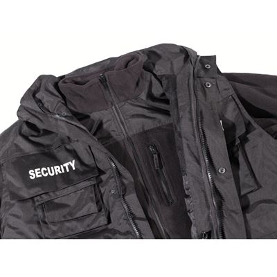 Jacket SECURITY waterproof BLACK