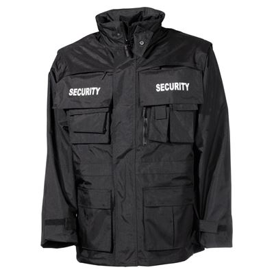 Jacket SECURITY waterproof BLACK