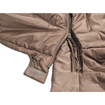 Insulated quilted vest with a hood OLIV