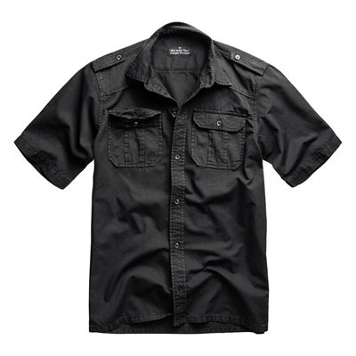 M65 BASIC shirt with short sleeves BLACK