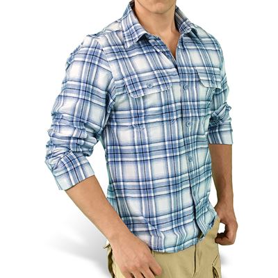 WOODCUTTER shirt with long sleeves BLUE