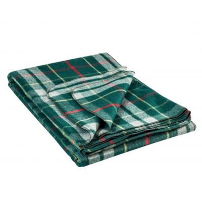 Wool Blanket (225 x 150 CM) CHECKERED GREEN