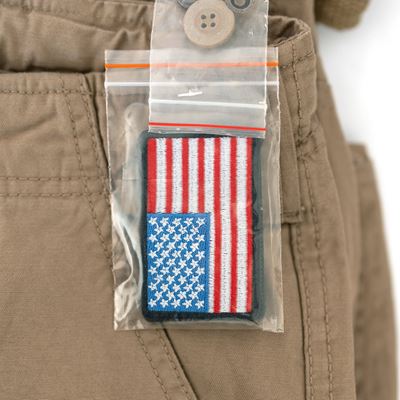 Shorts AIRBORNE VINTAGE with patch KHAKI