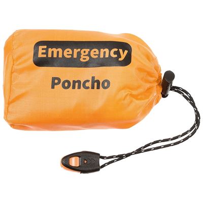 Poncho EMERGENCY ALU ORANGE