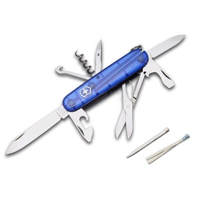Pocket Knife BLUE CLIMBER transparent