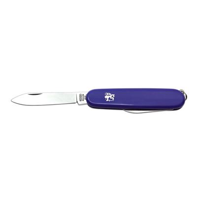 Officer 3B folding knife stainless steel handle plastic blue