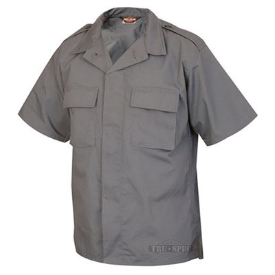 Bussiness short sleeve shirt rip-stop dark gray