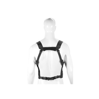 MOLLE PALS chest rig lightweight 600D webbing BLACK INVADERGEAR 1010737-06 6