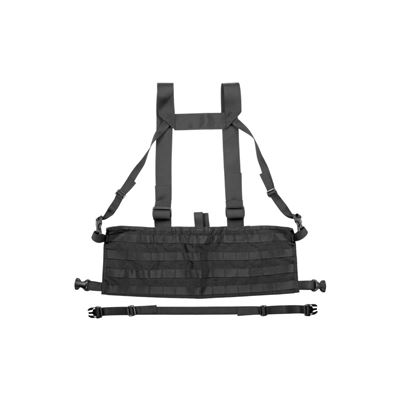MOLLE PALS chest rig lightweight 600D webbing BLACK