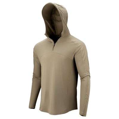 Long sleeve tactical T-shirt TRIDENT SILVER TAN