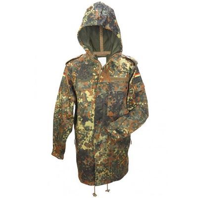 BW jacket with hood and without inserts Flecktarn