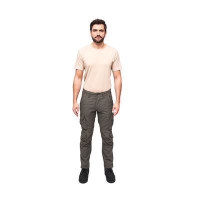 Pants vintage PURE SLIM FIT OLIVE BRANDIT 1016-01 4