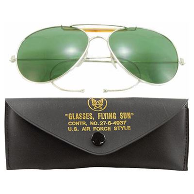 Aviator Air Force Style Sunglasses GREEN