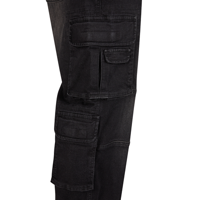 Pants Denim CARGO BLACK