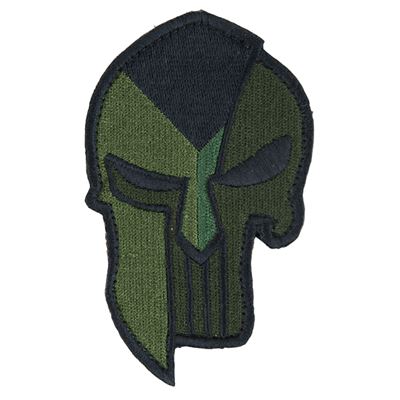 Patch Czech flag + SPARTAN PUNISHER velcro GREEN