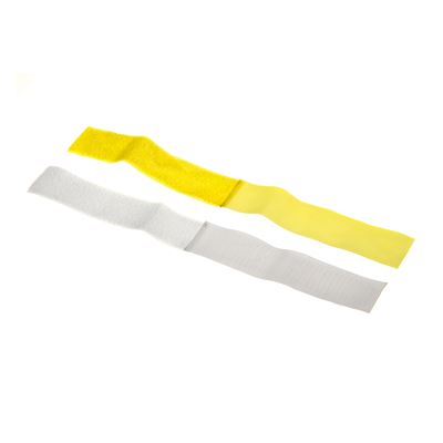 Set of player wristbands: 5 + 5 pieces YELLOW / WHITE INVADERGEAR 104105 2