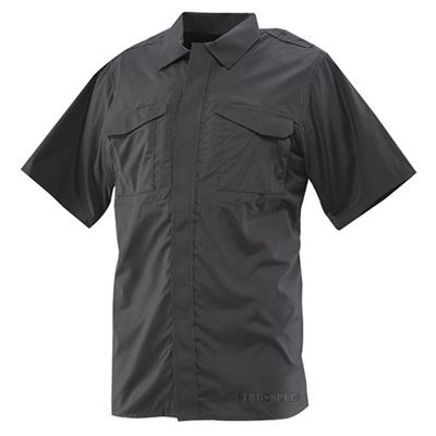 24-7 short sleeve shirt rip-stop BLACK