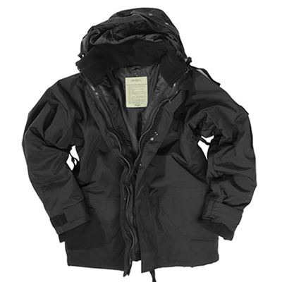 U.S. jacket lined with FLEECE BLACK
