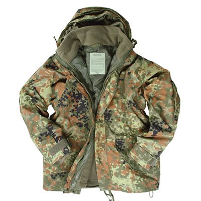 U.S. jacket with lining Fleece Flecktarn