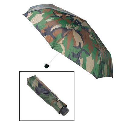 Folding umbrella with packaging WOODLAND