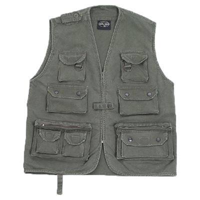 Moleskin jacket for hunting or fishing OLIVE