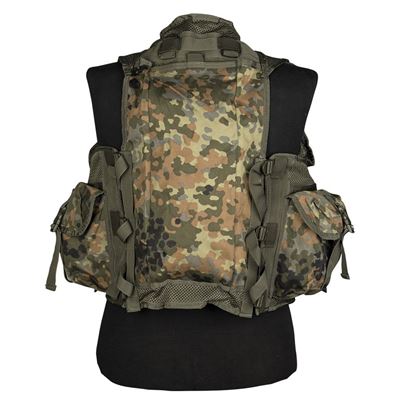 Tactical Vest with 9 Pouches FLECKTARN