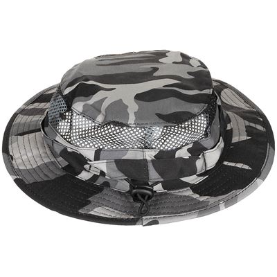 Mesh Boonie Hat GREY CAMO MFH 10720M 2