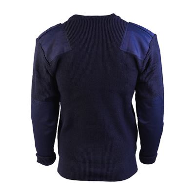 BW sweater with pocket ACRYLIC BLUE