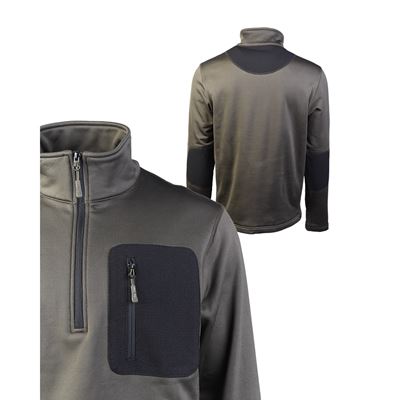 THERMO-FLEECE ¾ ZIP SWEATSHIRT OLIV
