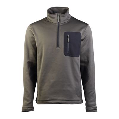 THERMO-FLEECE ¾ ZIP SWEATSHIRT OLIV