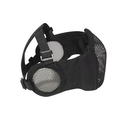 Steel Half Face Mask With Ear Guard BLACK ROTHCO 10857 3