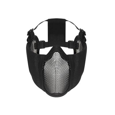 Steel Half Face Mask With Ear Guard BLACK ROTHCO 10857 2