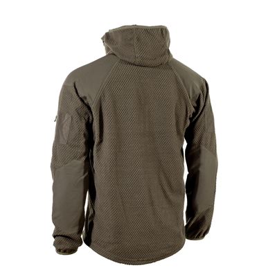 Sweatshirt zip with fleece hoodie DELTA GREEN