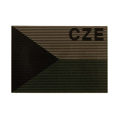 Dual IR CZE patch Czech Republic flag RAL 7013 CLAWGEAR 1086133-2 4