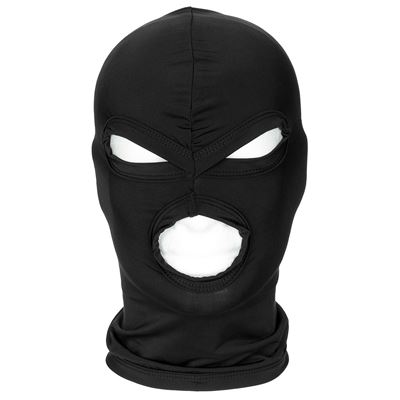 Balaclava 3 hole 100% elastan BLACK