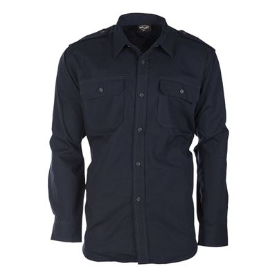 Field shirt buttons rip-stop BLUE