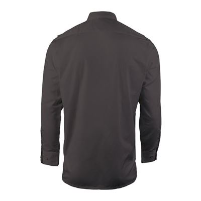 SERVICE long sleeve shirt with buttons BLACK