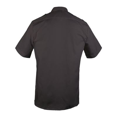 SERVICE short sleeve shirt with buttons BLACK