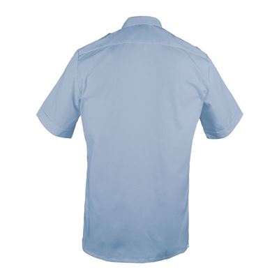 SERVICE short sleeve shirt with buttons light blue