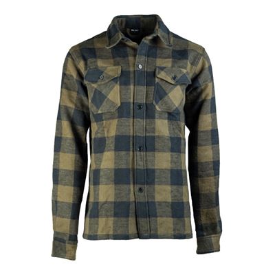 Lumberjack shirt buttoned OLIVE/BLACK