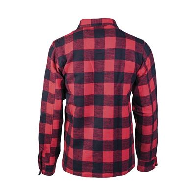 Lumberjack shirt with buttons reddish