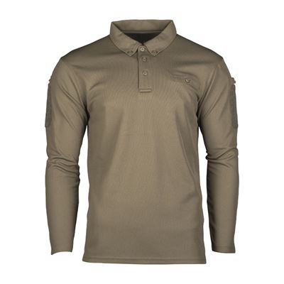 TACTICAL QUICK DRY long-sleeved Poloshirt OLIV