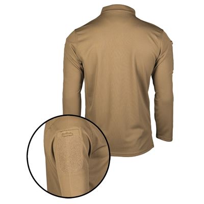 TACTICAL QUICK DRY long-sleeved Poloshirt COYOTE